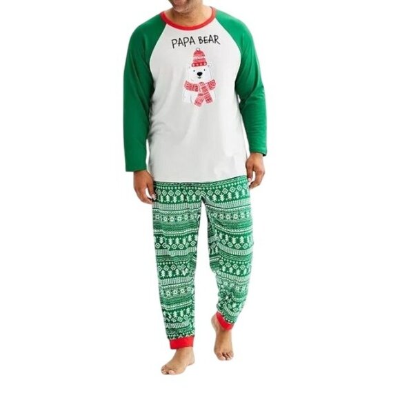 Men's Jammies Papa Bear Pajama Set LARGE TALL (9191) - Picture 2 of 9